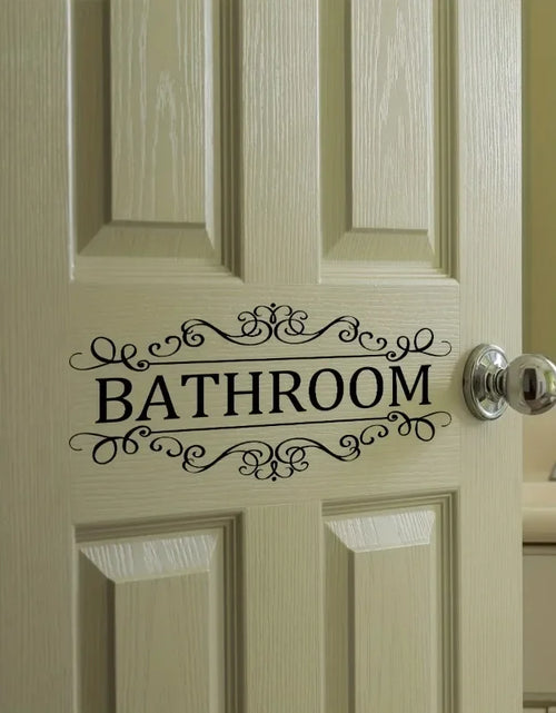 Load image into Gallery viewer, Waterproof Bathroom Wall Sticker PVC Home Art Room Decor Wall Door Stickers Bathroom Decoration Decal Home Supplies
