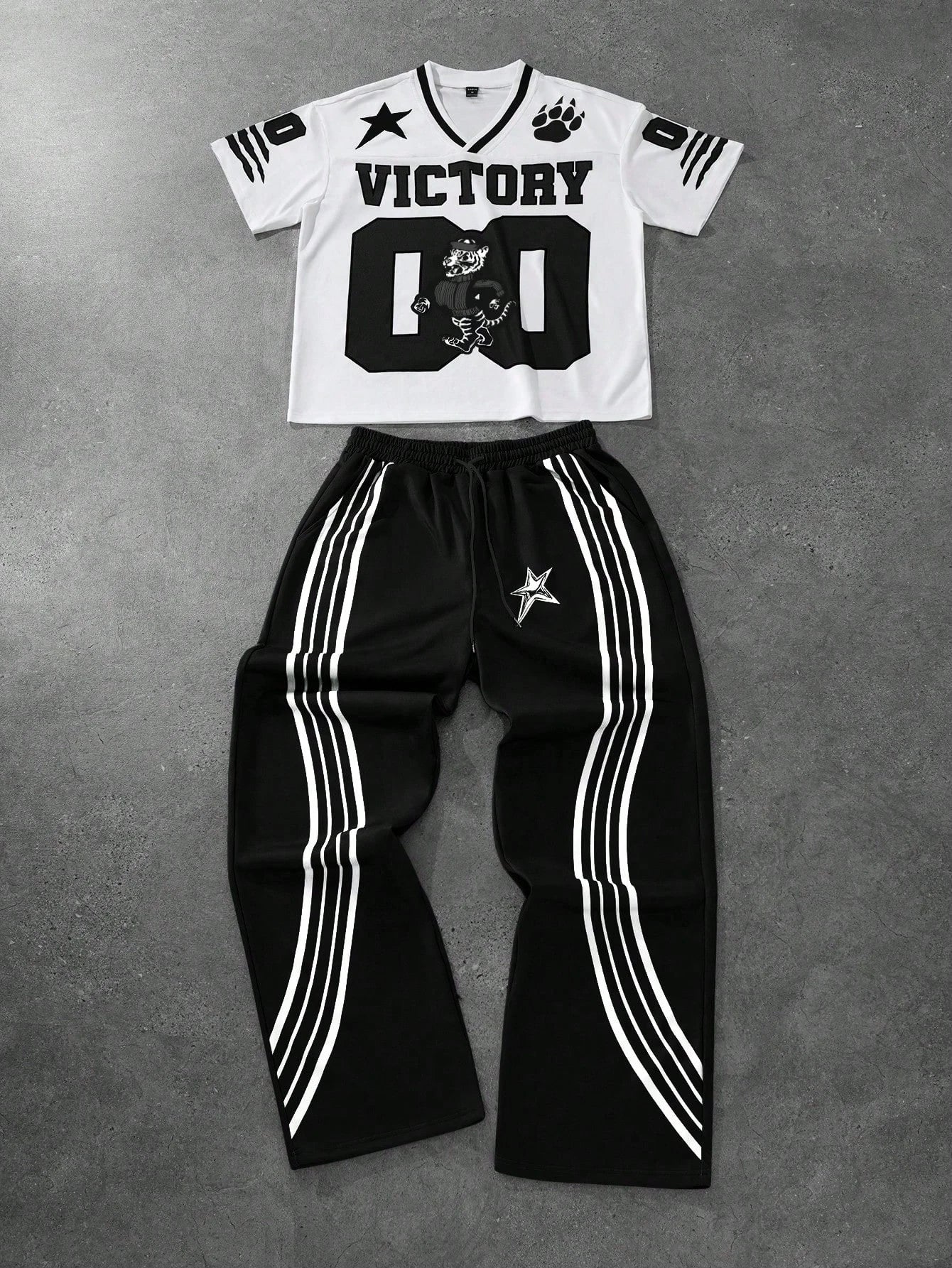 2026 Summer Men's Short Sleeved Pants 2-Piece Set With Letter Printing Casual Set