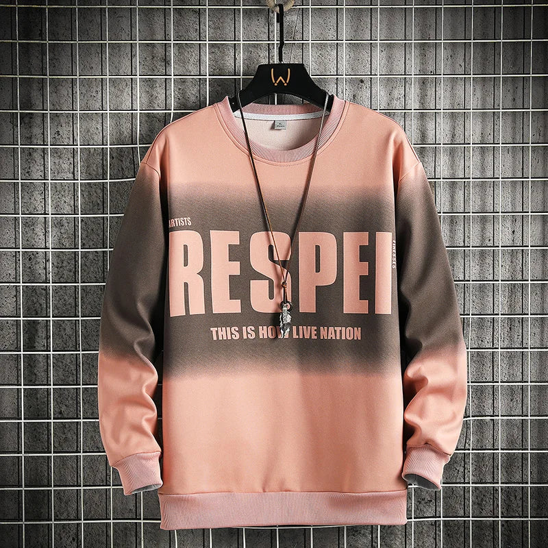 Autumn Spring Hoodies Sweatshirt For Men's Print Hip Hop Punk Pullover Streetwear Casual Fashion Clothes OverSize 5XL