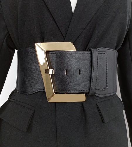 Designer Belts For Women High Quality Wide Stretch Cummerbunds Black Waist Corset Belt Female Plus Size Waistband White