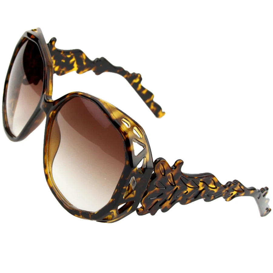 Oversized Spider Polygon Frame Sunglasses Unisex Luxury Designer UV400 Protection Casual Travel Charming Eyewear for Men And Women