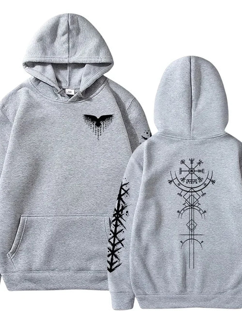 Load image into Gallery viewer, Men's Hoodie High Grade Ancient Viking Rune Pattern Sweatshirt Male
