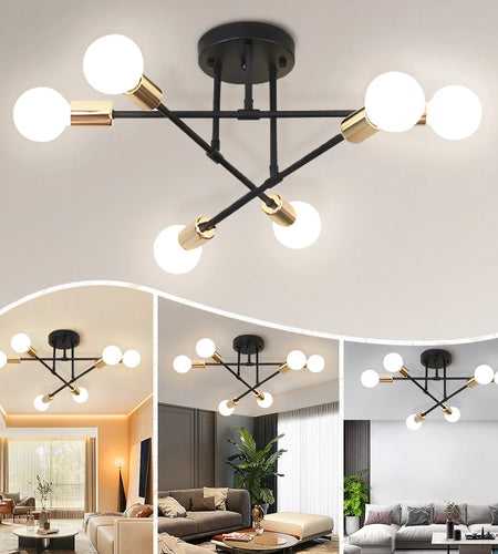 High-end Ceiling Chandelier LED Lights Home Decoration Interior Hanging Kitchen, Dining. or Living Room  Pendant Lamps