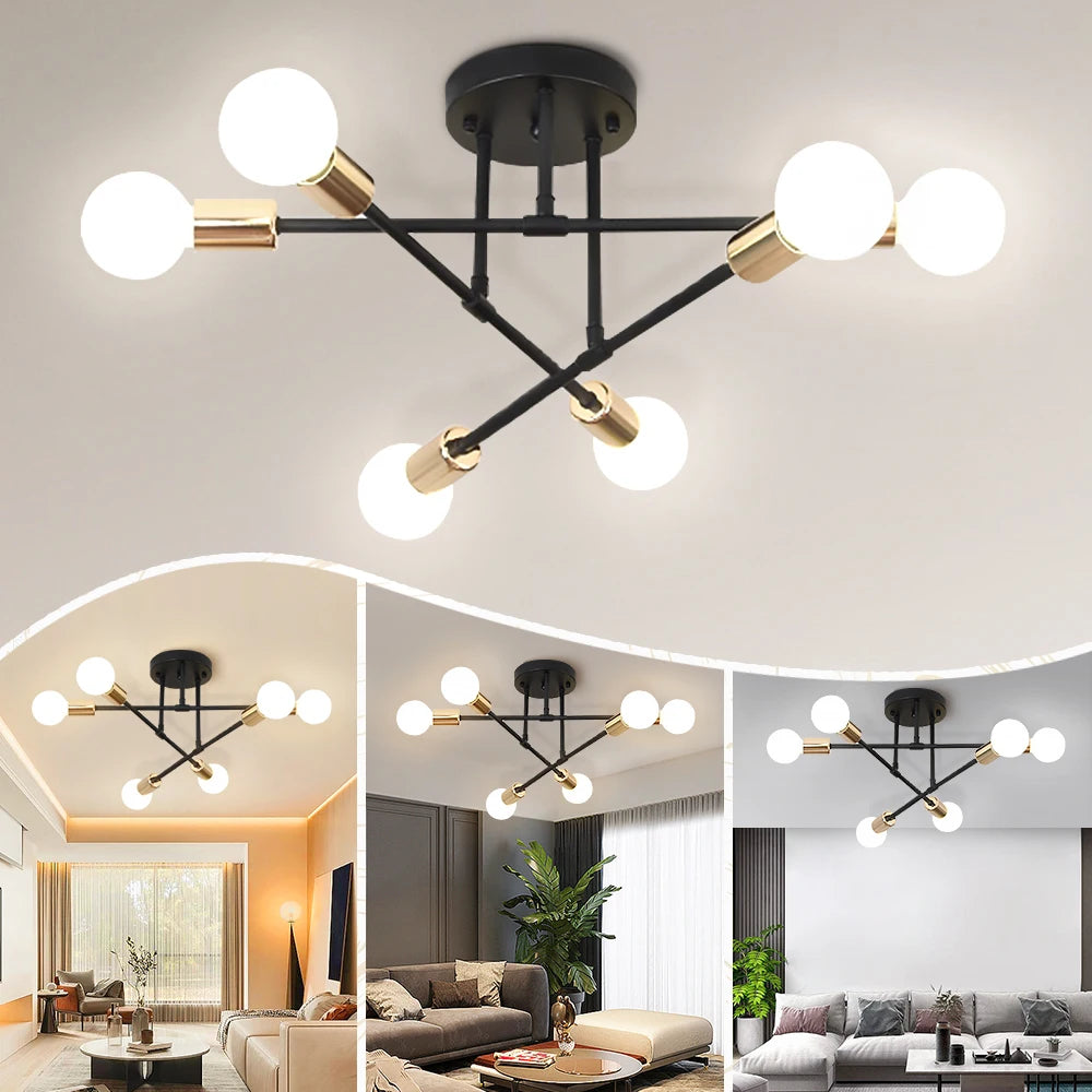 High-end Ceiling Chandelier LED Lights Home Decoration Interior Hanging Kitchen, Dining. or Living Room  Pendant Lamps