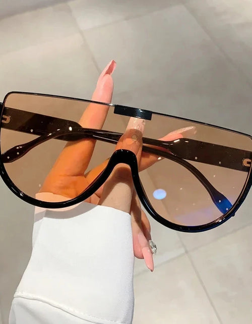 Load image into Gallery viewer, Vintage Semi-round Sunglasses Women Fashion Monoblock Outdoor  Shades
