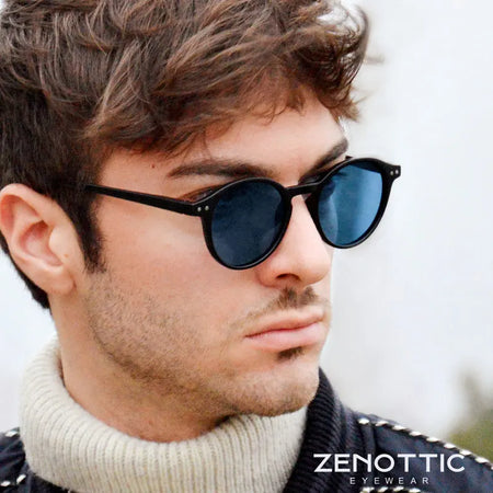 Retro Polarized round Sunglasses UV400 Protection Unisex Vintage Style Casual Fashion Eyewear for Men And Women