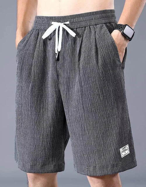 Load image into Gallery viewer, Shorts Men&#39;s Thin Sports Cropped Pants Loose Straight Leg Cool Breathable New Fashion Trend Casual XL-XXXL
