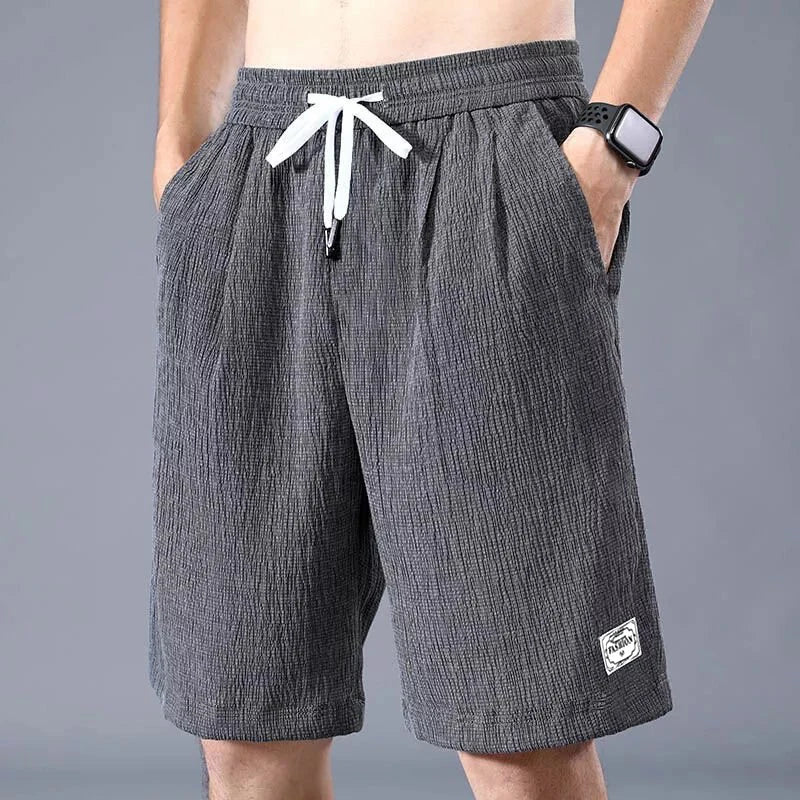 Shorts Men's Thin Sports Cropped Pants Loose Straight Leg Cool Breathable New Fashion Trend Casual XL-XXXL