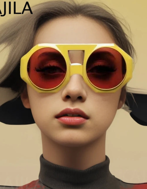 Load image into Gallery viewer, Oversized Round  Sunglasses Women 2025 Luxury Brand
