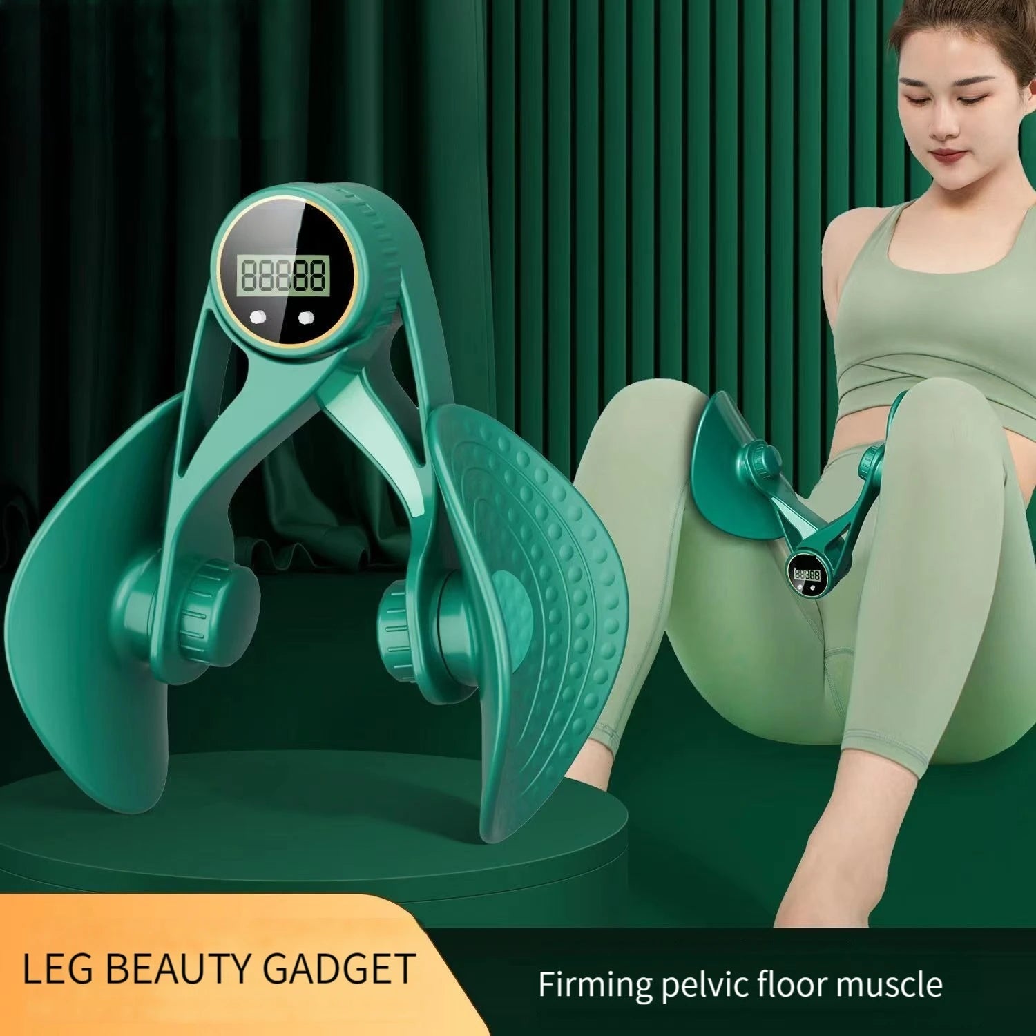 Multi-Functional Beauty Leg Device Pelvic Floor Muscle Trainer  Repair Leg Clamps Can Be Counted Trainer Leg Clamps