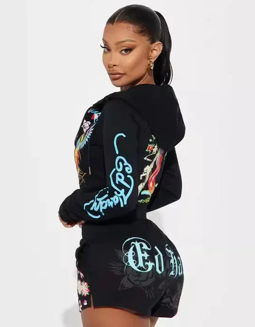 Load image into Gallery viewer, Cross-Border Style Women&#39;s Spring Summer Fashion Casual Short Set
