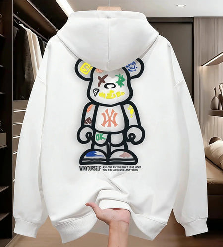 2026 New Design Men's Hooded Sport Shirt - Spring- Casual Fashionable Loose Fit Cool
