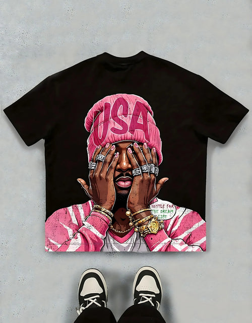 Load image into Gallery viewer, The new men's T-shirt for the summer features a casual fashionable comfortable soft and breathable 3D pattern print
