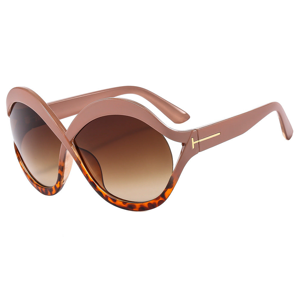 New Oversized Circular Frame Sunglasses Women