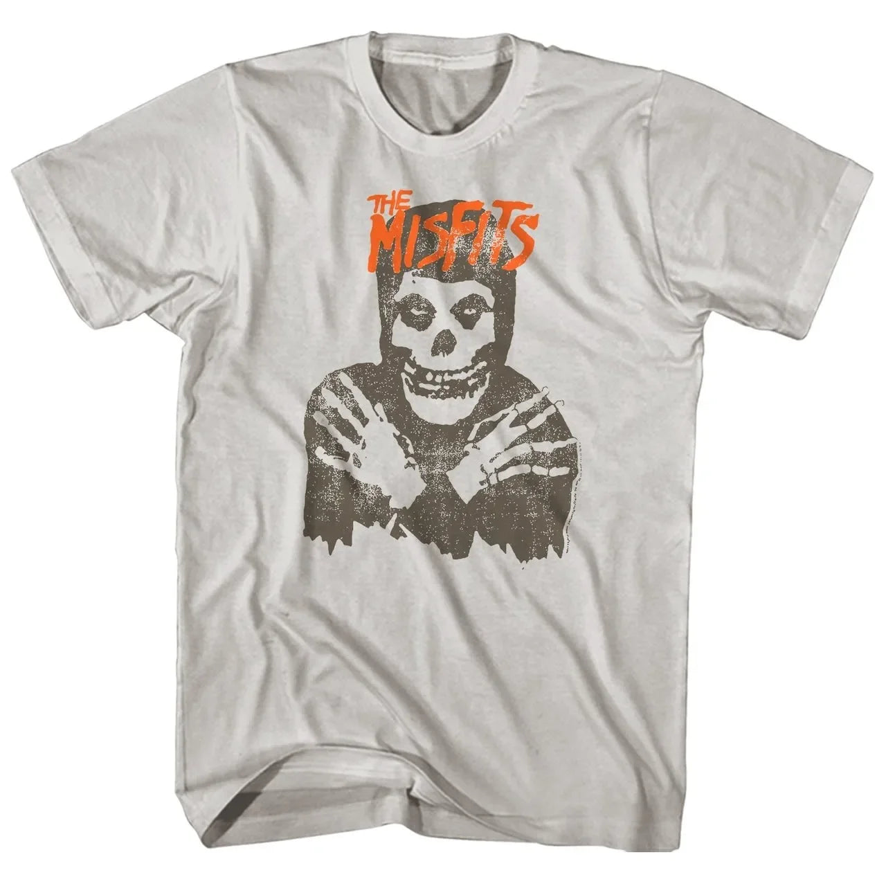 New Fashion Misfits Punk Style Tshirt Retro Street Skull Pattern Men's T-shirt