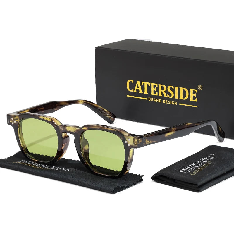 Retro Square Sunglasses UV400 Polarized Men Women Fashion Sun Glasses