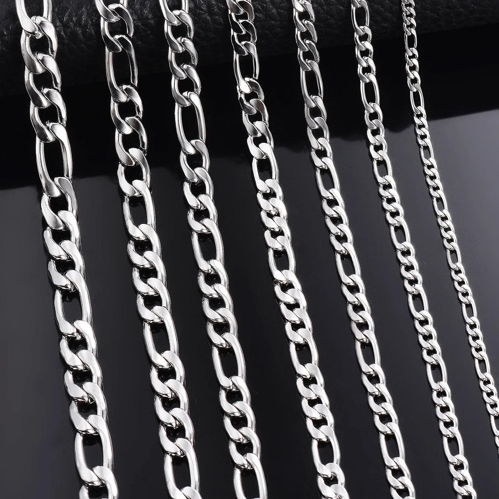 Wholesale 925 Sterling Silver Necklace 2-12mm Width 40-75cm Long Chain Lobster Clasp Men and Women E