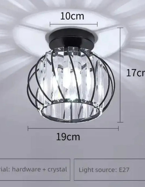 Load image into Gallery viewer, Luxury Hallway Corridor Lamp Lighting Fixtures Crystal Ceiling Lamp Flush Mount Modern Design Crystal Chandelier
