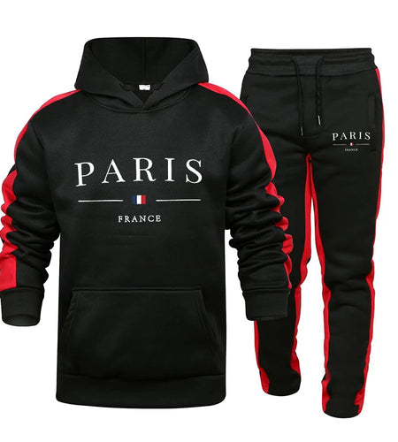 PARIS....Men Two Piece Outdoors Men Tracksuit Set