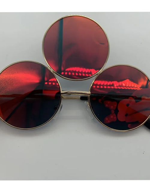 Load image into Gallery viewer, New 2025 Sunglasses Third Lenses 3 Eyes Round Women Metal Vintage Sun Glasses For Men Fashion Eyewear Shades Party UV400
