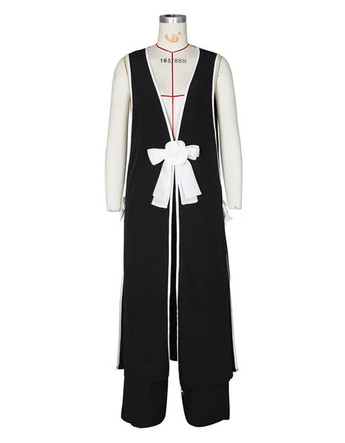 Load image into Gallery viewer, Bow Tie Appliques V-neck Sleeveless Long Top and Wide Leg Pants Matching Sets Women Two Piece Set Elegant Vintage Club Outfits
