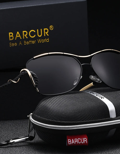 Load image into Gallery viewer, BARCUR Women's UV400 Polarized Sunglasses Vintage Metal Casual Fashion Eyewear with Stainless Steel Frame
