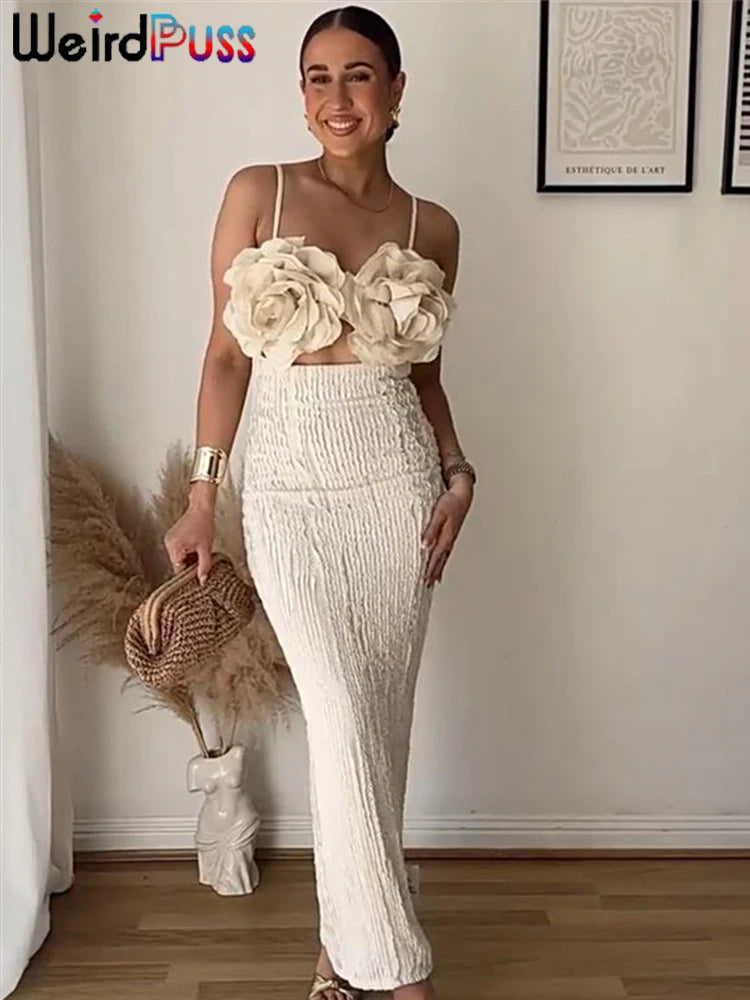 Patchwork Appliques Dress Women Sleeveless Sexy Backless 2025 Spring Summer Beach Stretch Party Long Bodycon