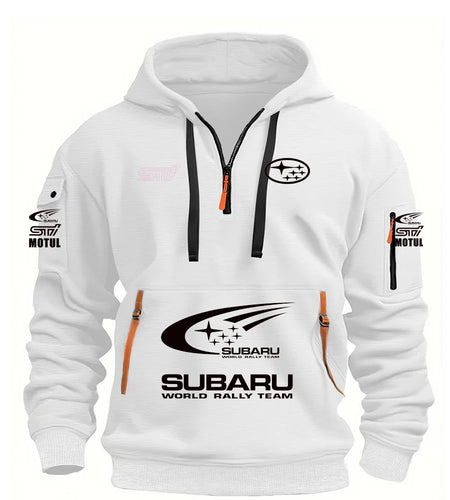 2026 New SUBARU Racing Men's Hooded Pocket Hooded Sports Fleece Hoodie