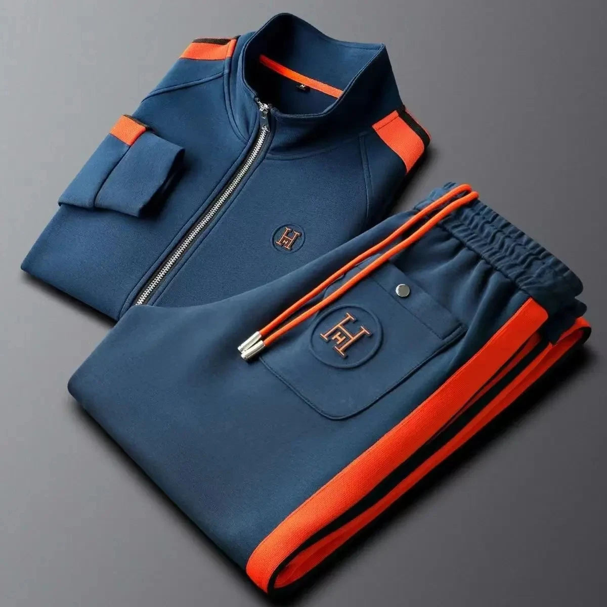 2026 Men Tracksuit Sportswear Embroidered Fashion Two-Piece Suit