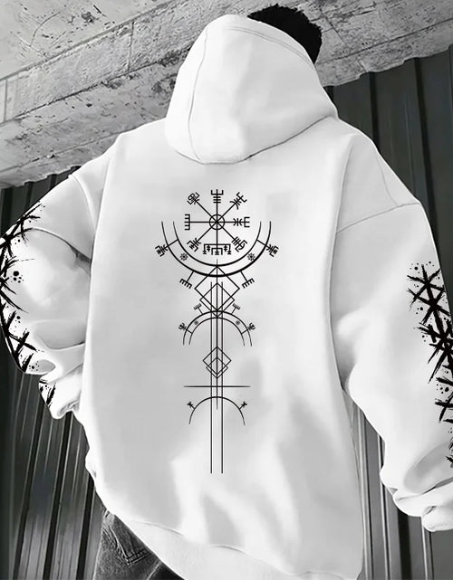 Load image into Gallery viewer, Men's Hoodie High Grade Ancient Viking Rune Pattern Sweatshirt Male
