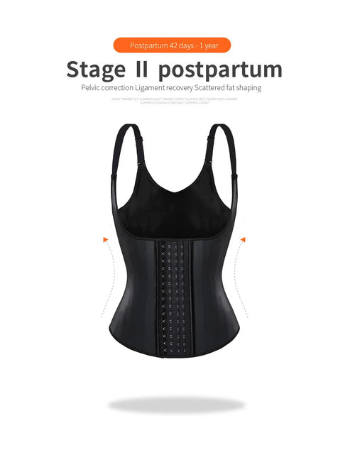 Load image into Gallery viewer, Women Shapewear Underbust Corset Body Shaper Latex Waist Trainer Steel Boned Corset Vest Waist Trainer Girdle Sport Workout
