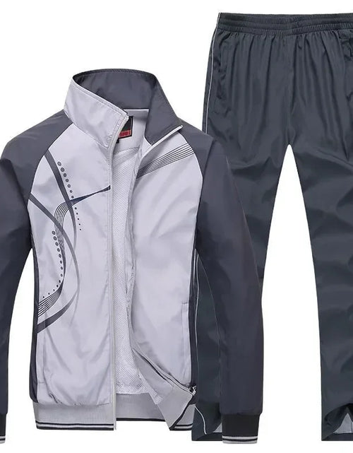 Load image into Gallery viewer, Men Sportswear New Spring Tracksuit 2 Piece Sets Sports  Fashion  Clothing Size L-5XL
