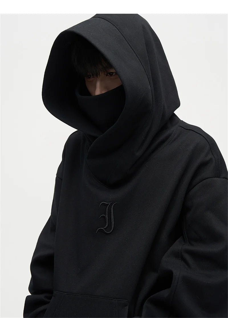 Autumn Ninja Streetwear Turtleneck Hoodies For Men