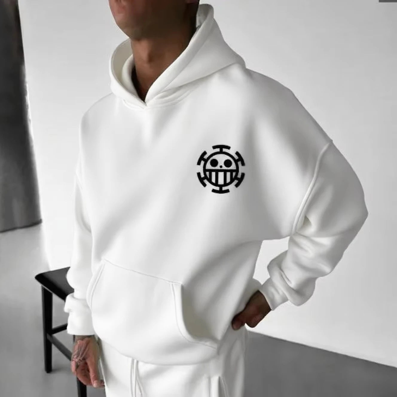 Men's Zoro Anime Men Hooded Sweatshirt Spring Cotton Streetwear Casual Hoodie Graphic Print Cosplay Long Sleeve Hoodie