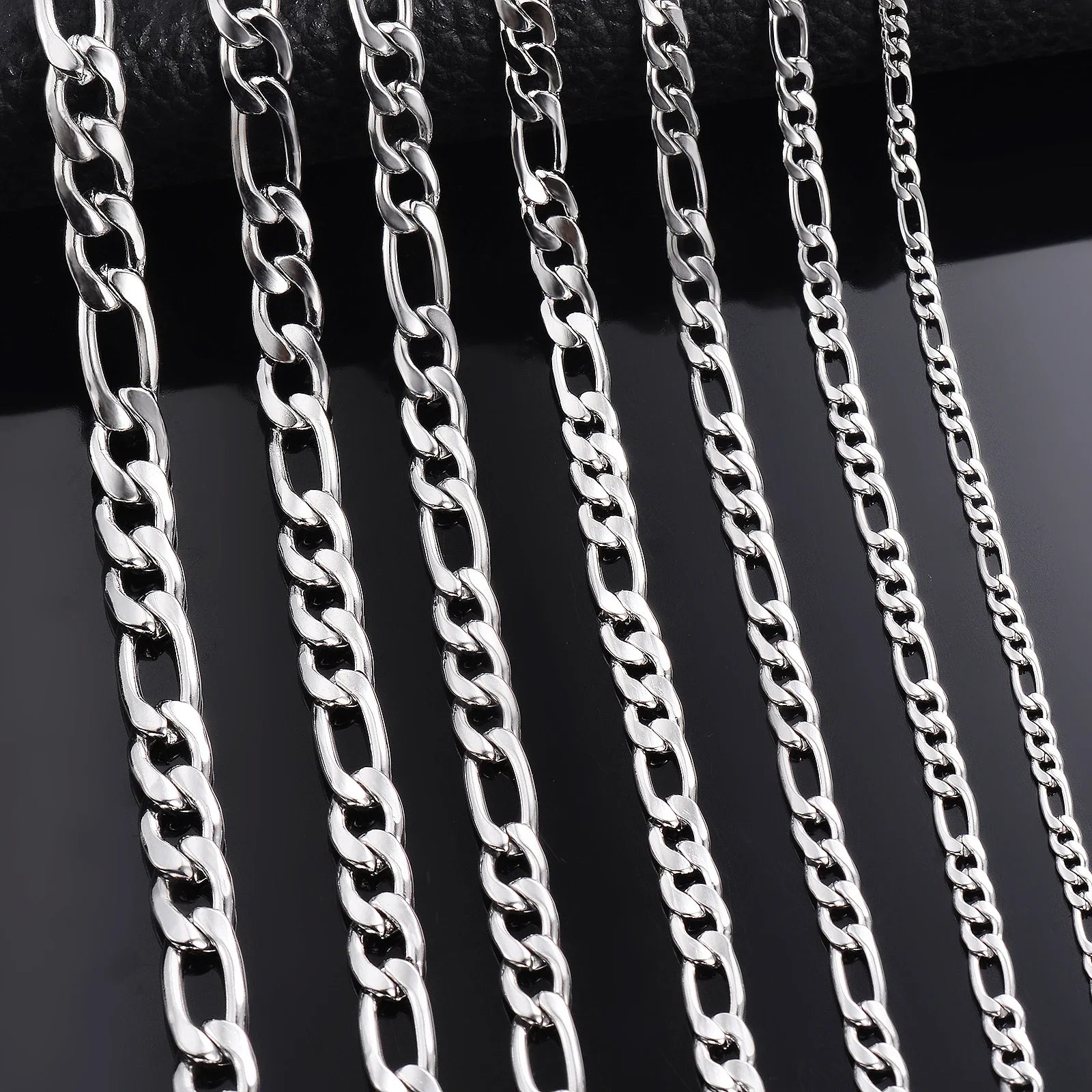 Wholesale 925 Sterling Silver Necklace 2-12mm Width 40-75cm Long Chain Lobster Clasp Men and Women E