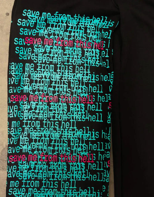 Load image into Gallery viewer, Men's Retro Double Waist Casual Streetwear Pants Hip-Hop Gothic Harajuku Loose Fit Y2K Letter Pattern Sports Trousers
