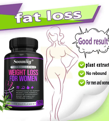 Thermogenic Fat Burner - Natural Appetite Suppressant, Metabolism Booster, Weight Management, Immunity, Metabolism, 120 Capsules