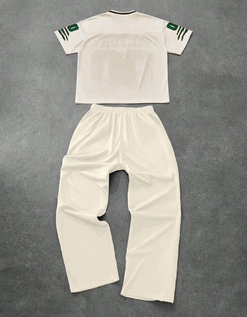 Load image into Gallery viewer, 2026 Summer Men's Short Sleeved Pants 2-Piece Set With Letter Printing Casual Set
