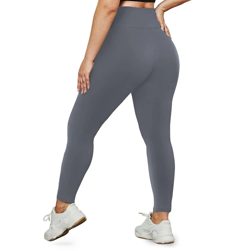 Plus Size Leggings with Pockets for Women High Waisted Tummy Control Soft Stretchy Yoga Pants for Workout Running