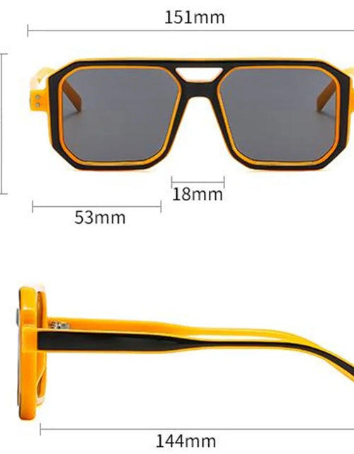 Load image into Gallery viewer, Fashion Sunglasses Unisex Candy Color Sun Glasses  Anti-UV Spectacles Square Eyeglasses Double Beam
