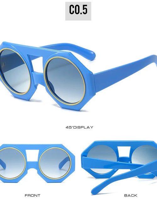 Load image into Gallery viewer, Oversized Round  Sunglasses Women 2025 Luxury Brand
