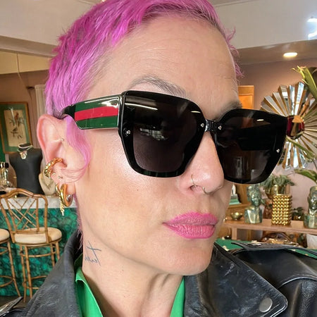 New Sunglasses for Women Retro Fashion Sun Glasses Color Blocked Eyeglass Luxury Brand Design Uv400