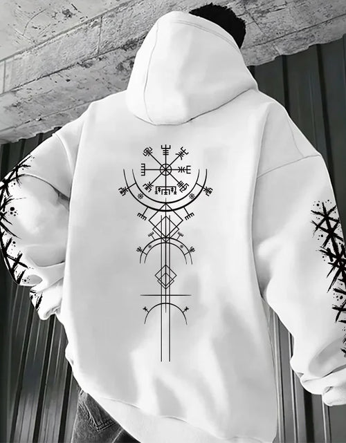 Load image into Gallery viewer, Men's Hoodie High Grade Ancient Viking Rune Pattern Sweatshirt Male
