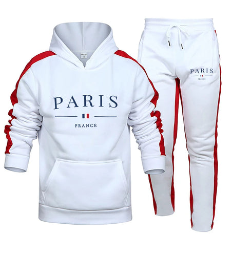 PARIS....Men Two Piece Outdoors Men Tracksuit Set