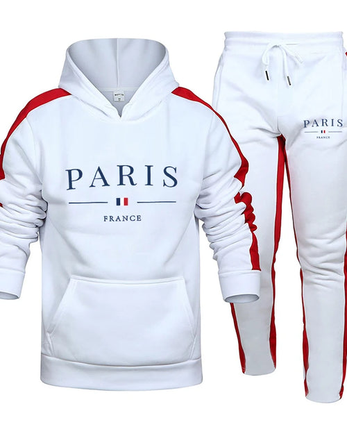 Load image into Gallery viewer, PARIS....Men Two Piece Outdoors Men Tracksuit Set
