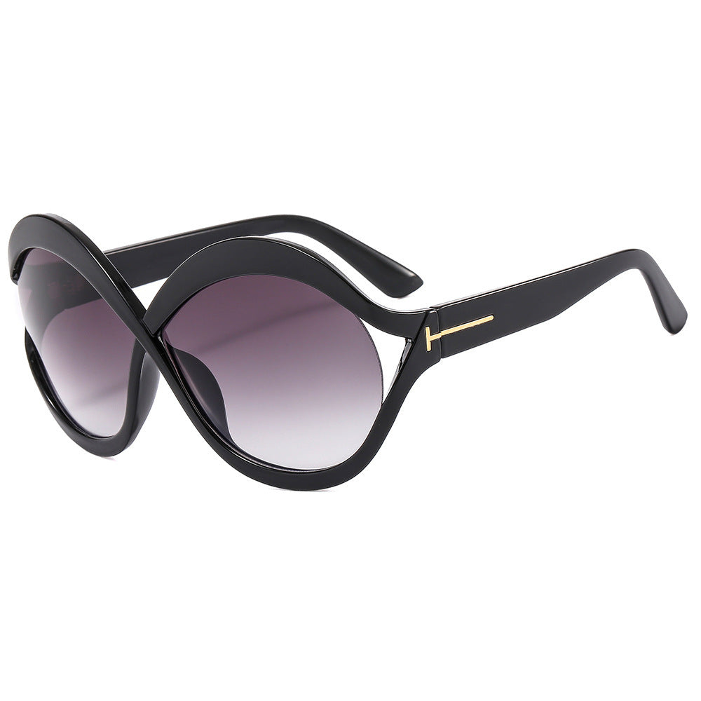 New Oversized Circular Frame Sunglasses Women