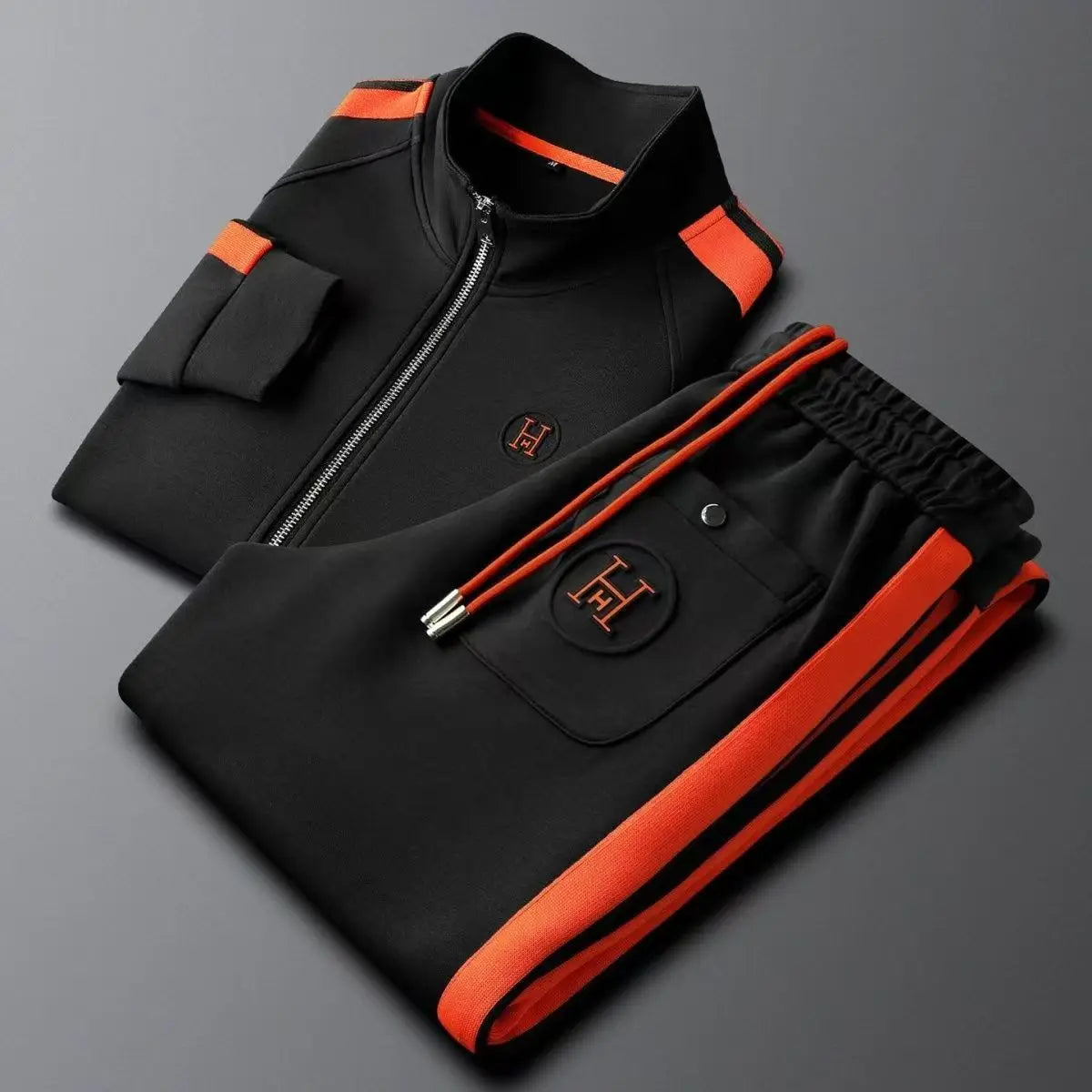 2026 Men Tracksuit Sportswear Embroidered Fashion Two-Piece Suit