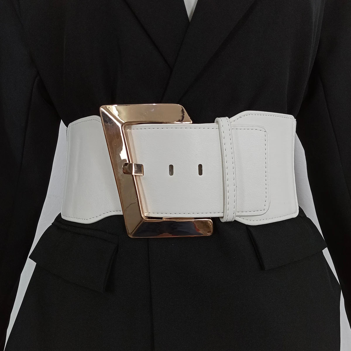 Designer Belts For Women High Quality Wide Stretch Cummerbunds Black Waist Corset Belt Female Plus Size Waistband White