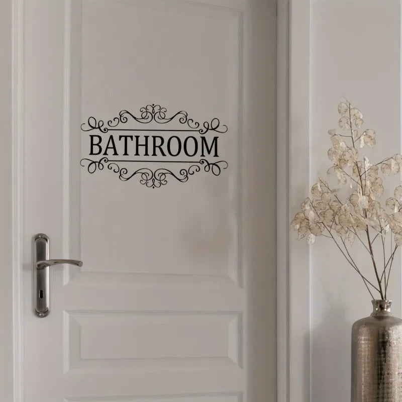 Waterproof Bathroom Wall Sticker PVC Home Art Room Decor Wall Door Stickers Bathroom Decoration Decal Home Supplies