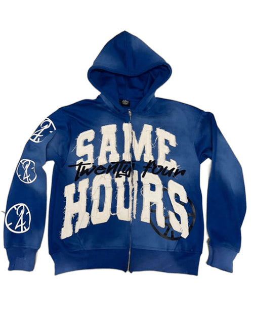 Load image into Gallery viewer, Y2k Hoodie Graphic Zip Up Hoodies Hip Hop Streetwear Aesthetic Sweatshirts Oversized Vintage Style Hoodie
